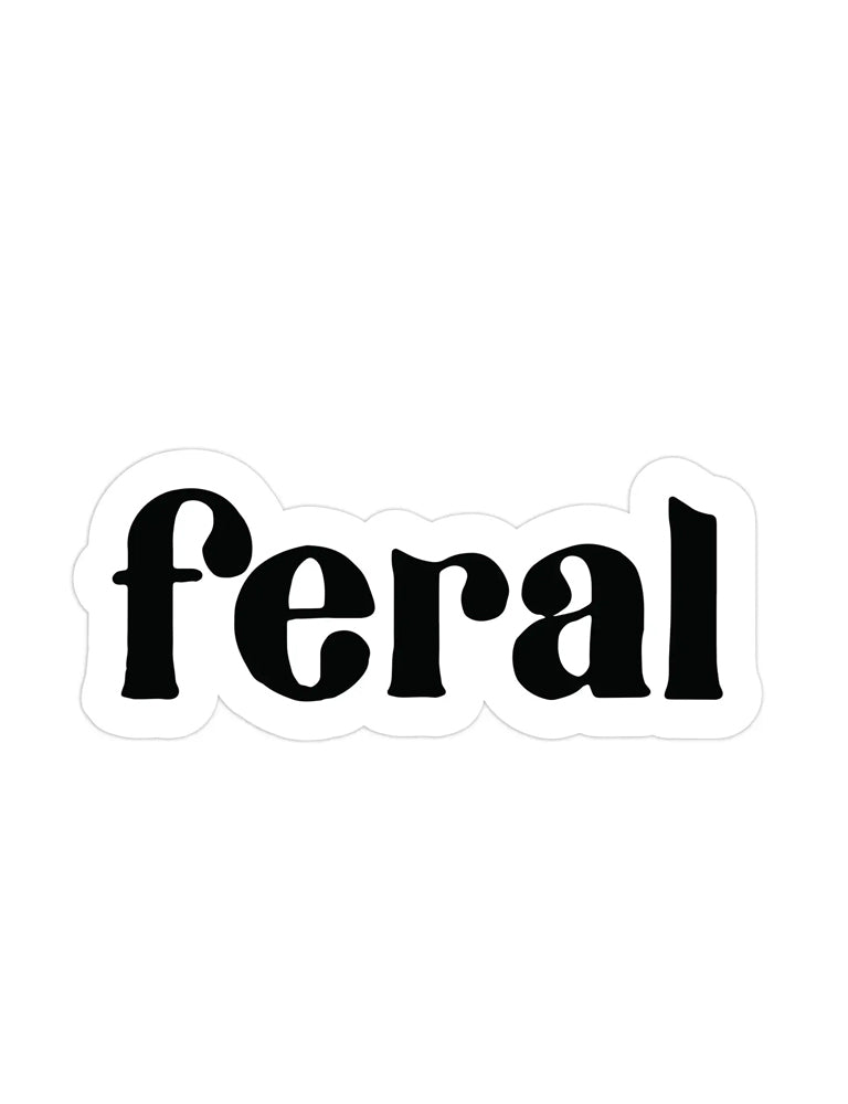 Feral Sticker