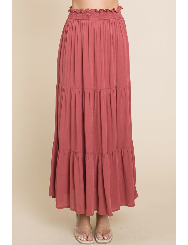 Tiered Long Skirt