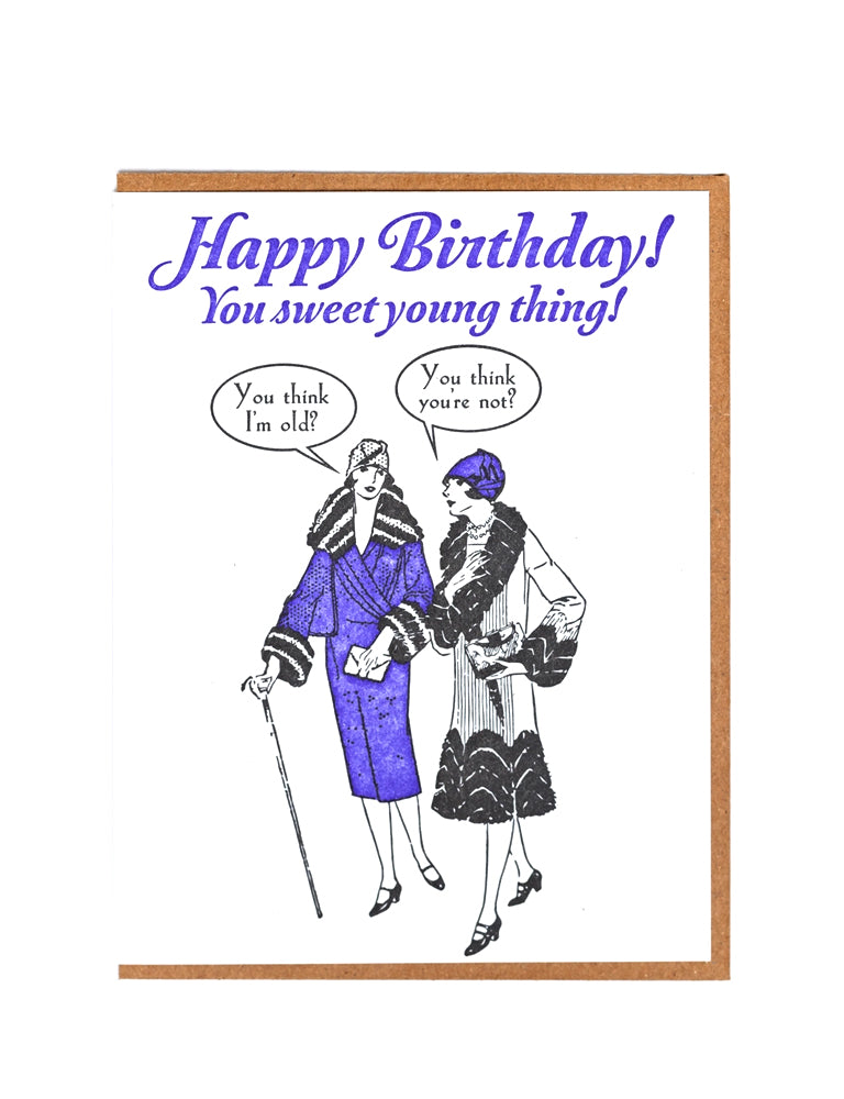 Sweet Young Thing Birthday Card