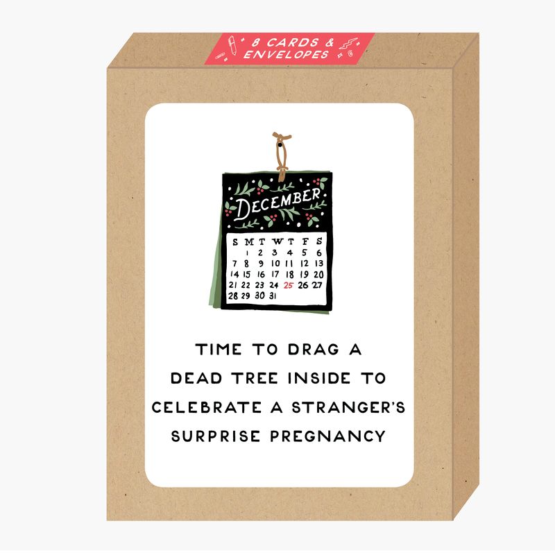 Surprise Pregnancy Holiday Cards Boxed Set