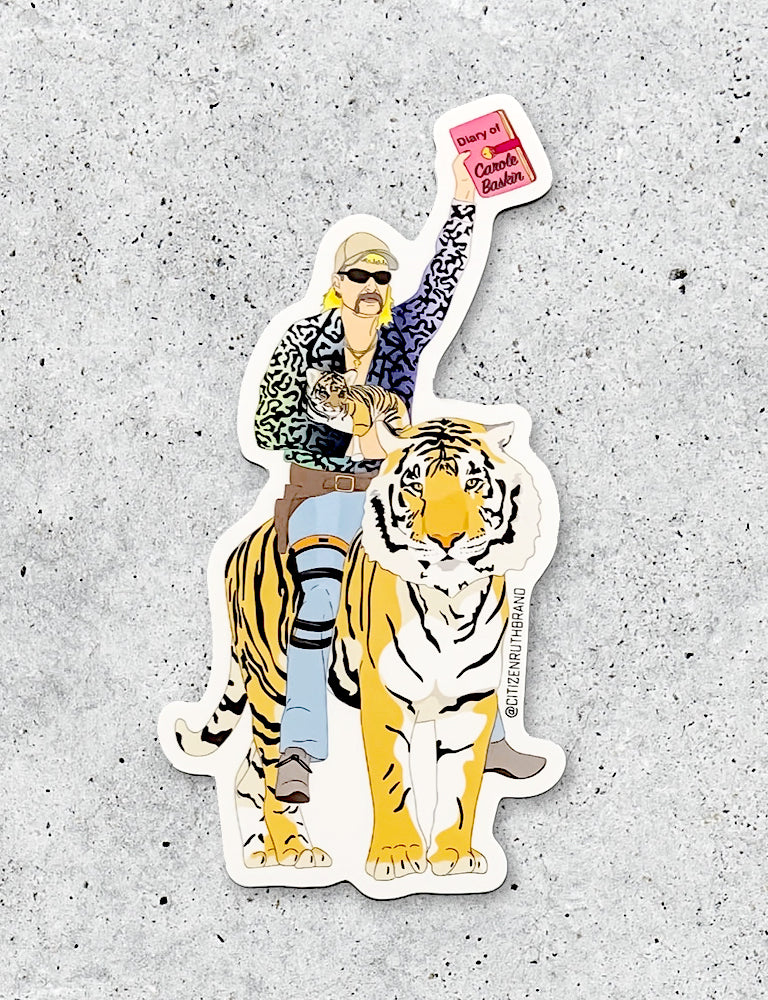 Joe Exotic "Tiger King" sticker