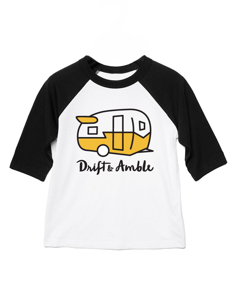 Kids Drift & Amble Trailer Baseball T-shirt