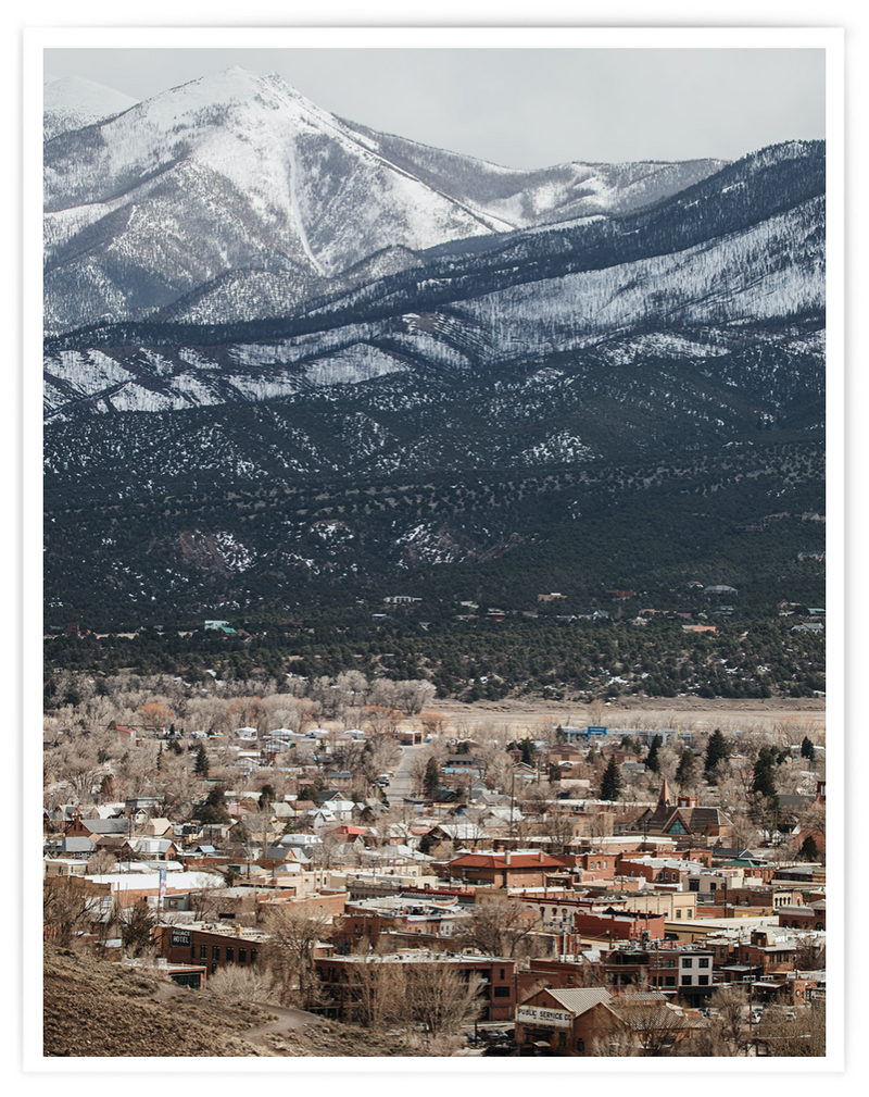 Mountain Town Print - 11 x 14
