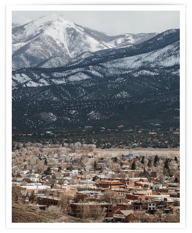 Mountain Town Print - 8 x 10