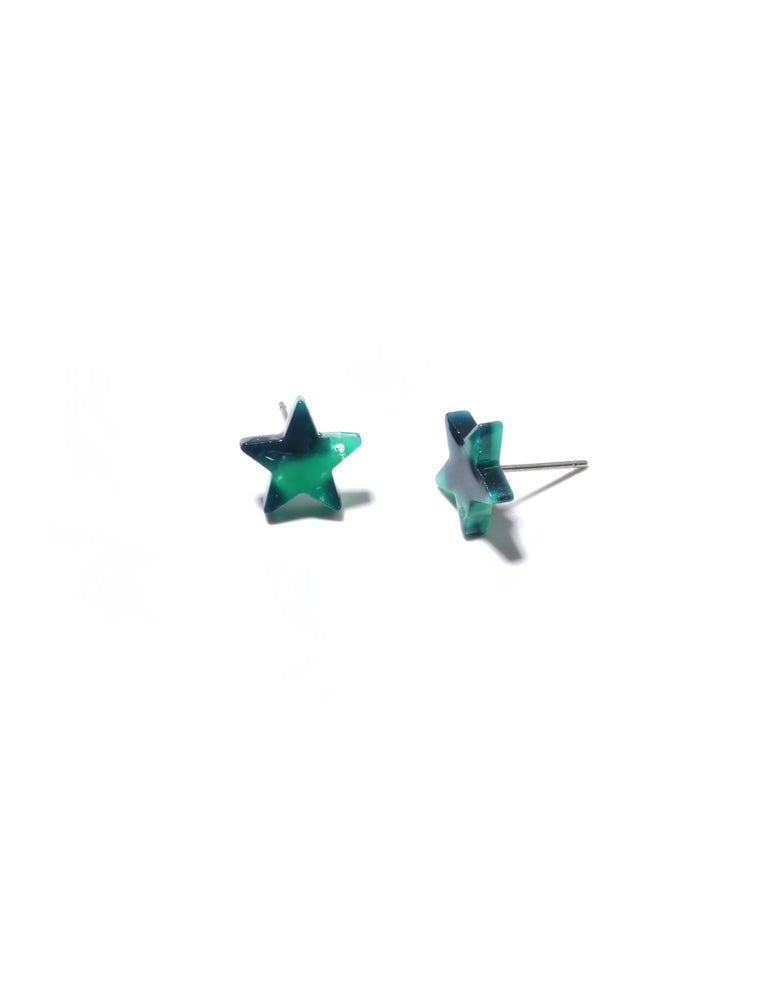 Star Resin Stud Earrings