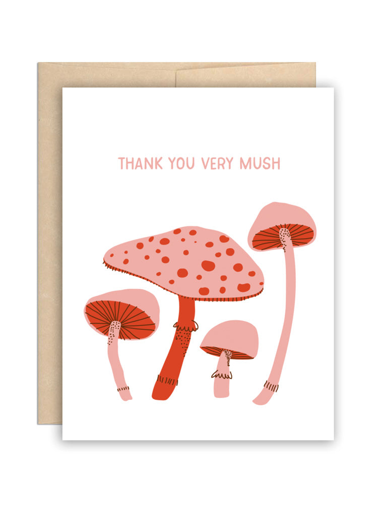 Thank You Very Mush Card Drift & Amble Thank You Very Mush Card Drift & Amble