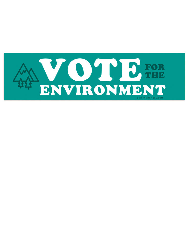 Vote for the Environment Bumper Sticker