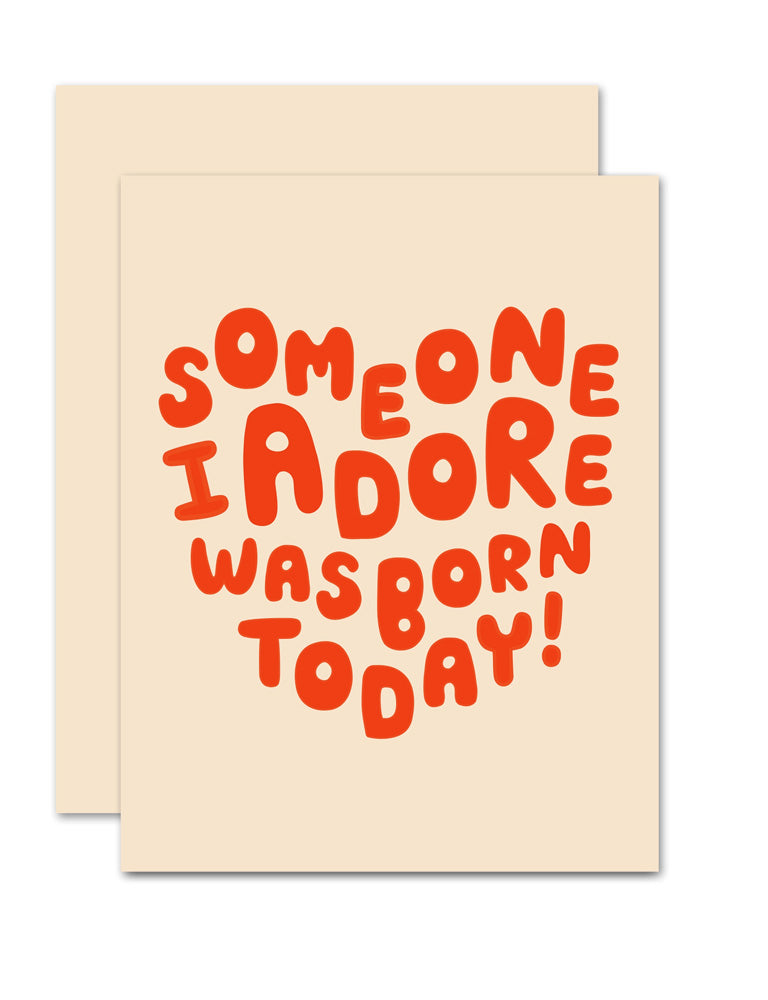 Adore Birthday Card