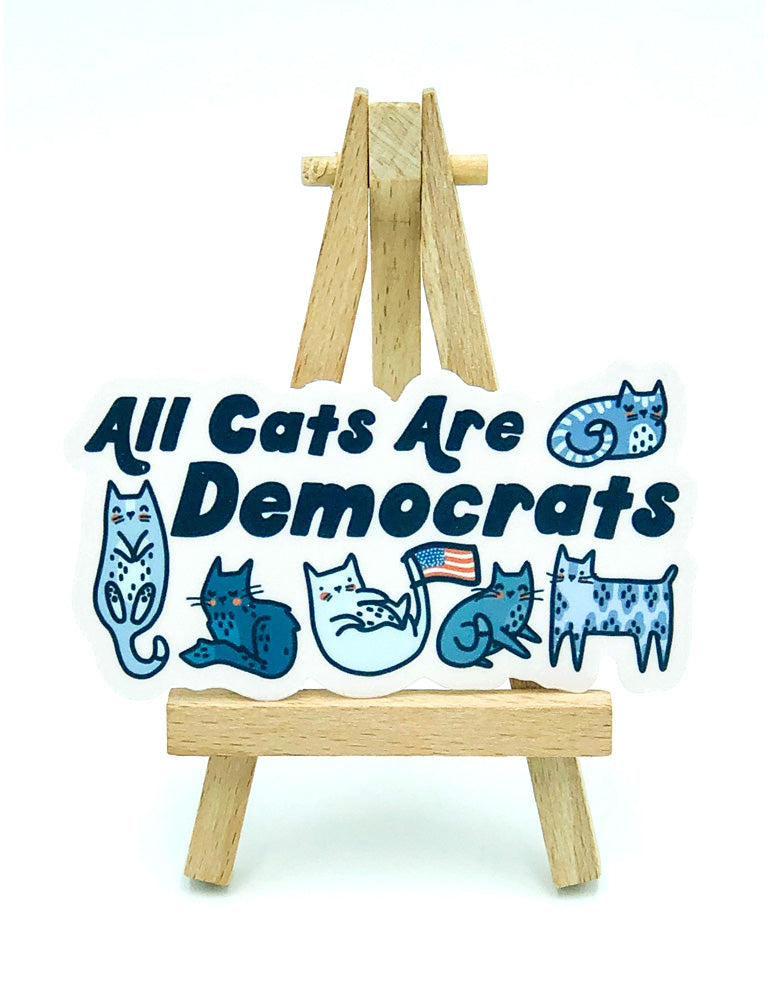 All Cats Are Democrats Sticker