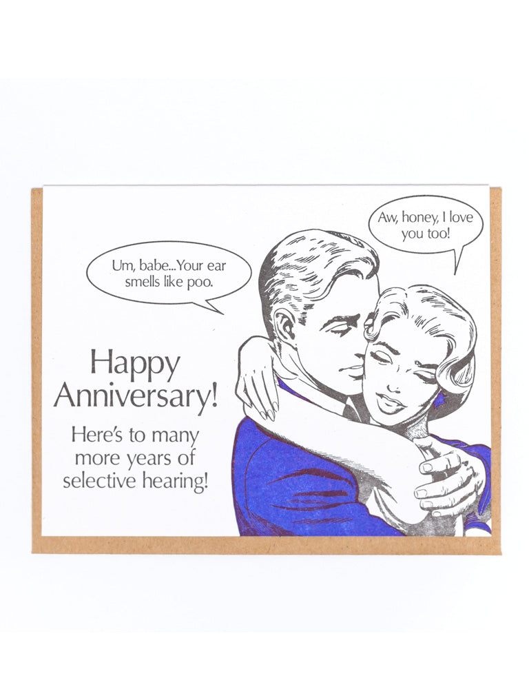 Anniversary Selective Hearing Card