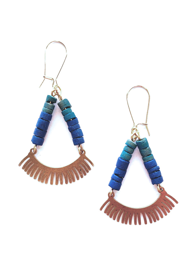 Blue Coco Lashes Earrings