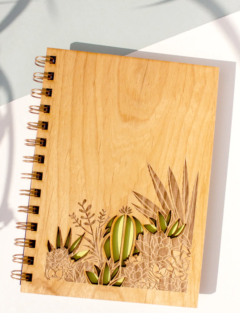 Desert Garden Wood Journal