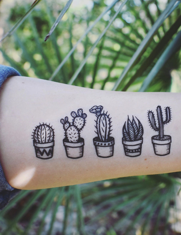 Cactus Temporary Tattoo
