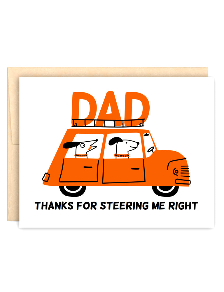 Father's Day Steering Me Right Card
