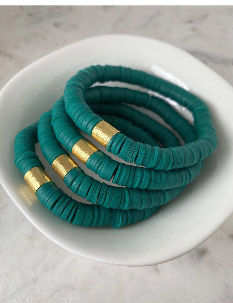 Emerald Heishi Bracelet