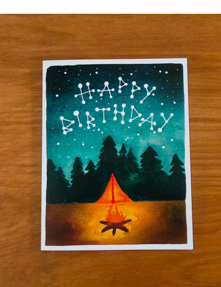 Night Stars Birthday Card