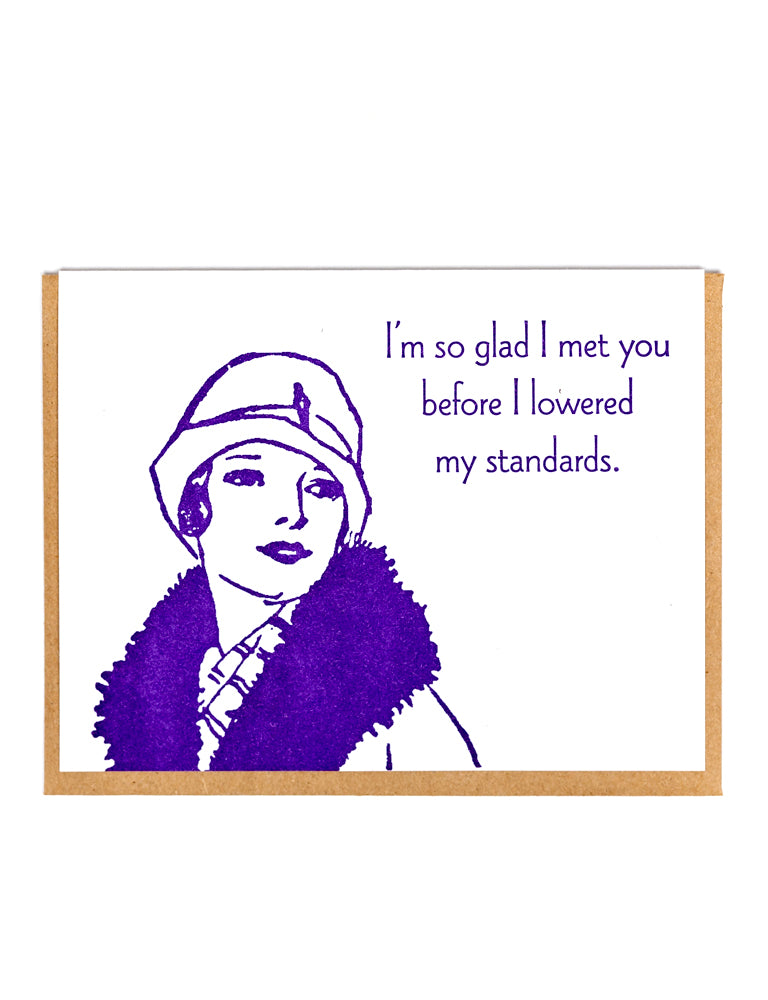 Lowered Standards Card