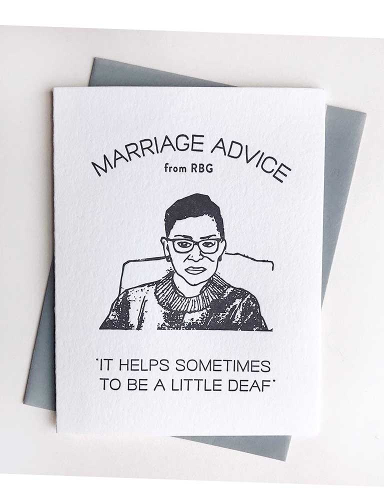 Marriage Advice RBG Card