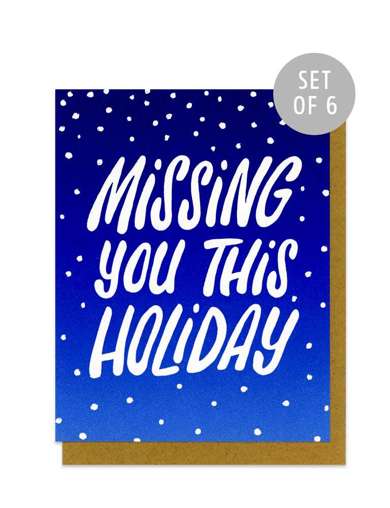 Missing You This Holiday Card Box Set of 6