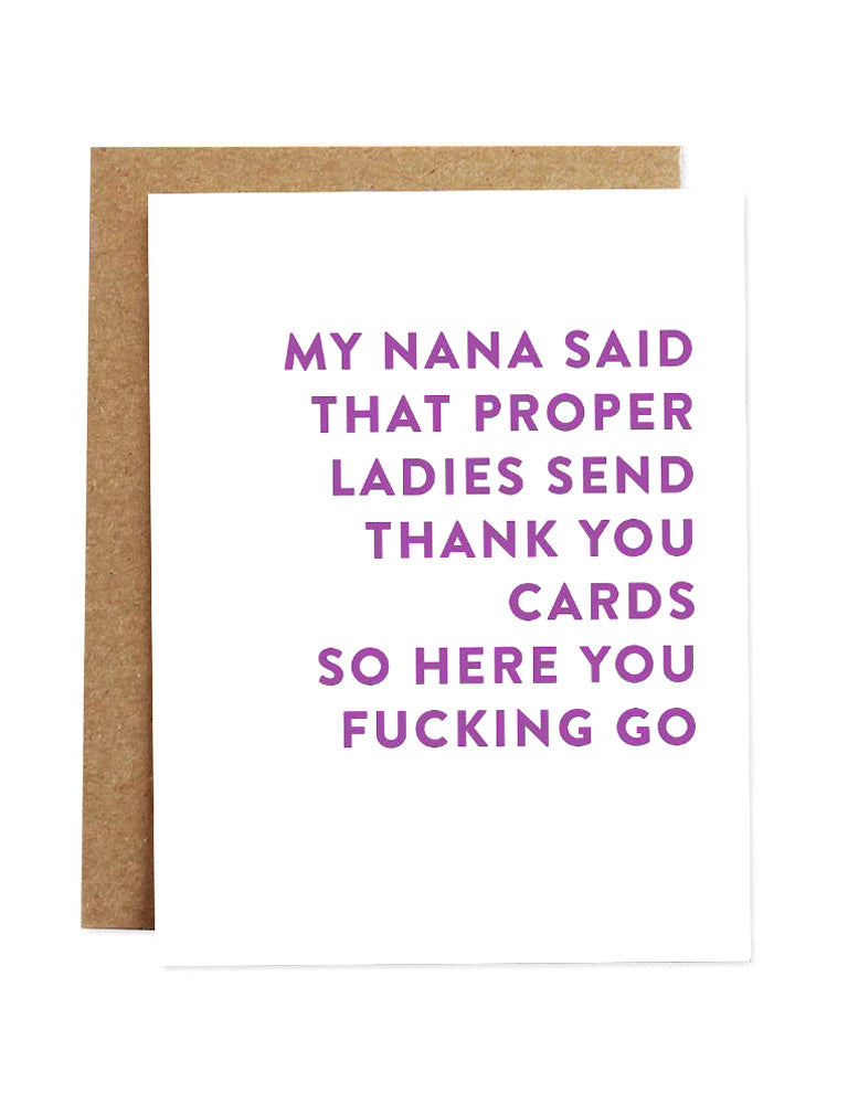Nana Said Thank You
