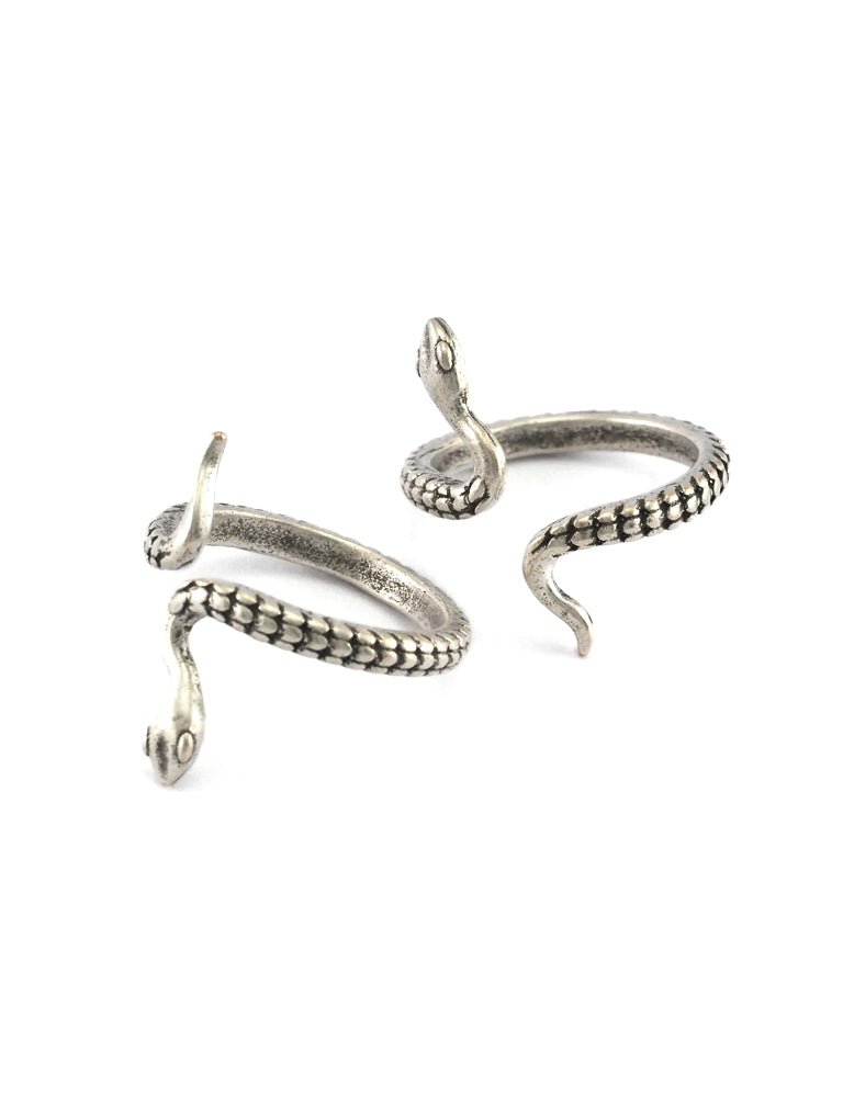 Silver Plated Snake Ring