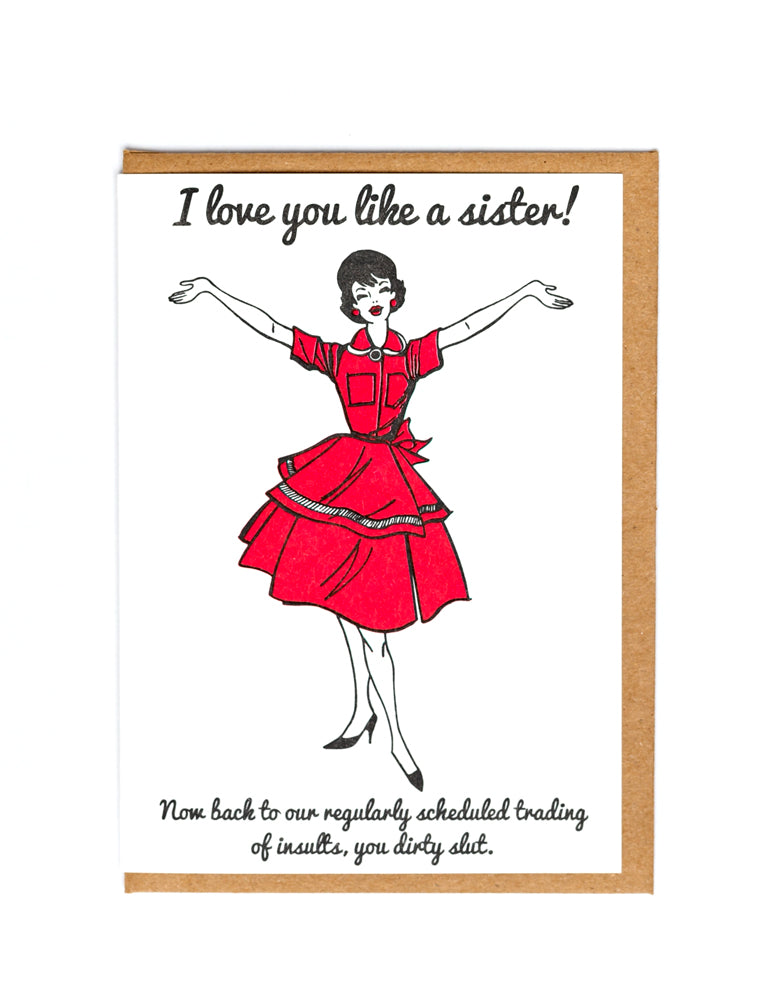 Love You Like A Sister Card