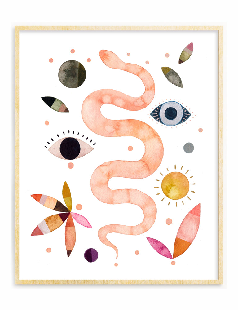 Snake Eye Art Print