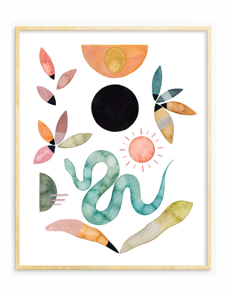 Sun Snake Art Print