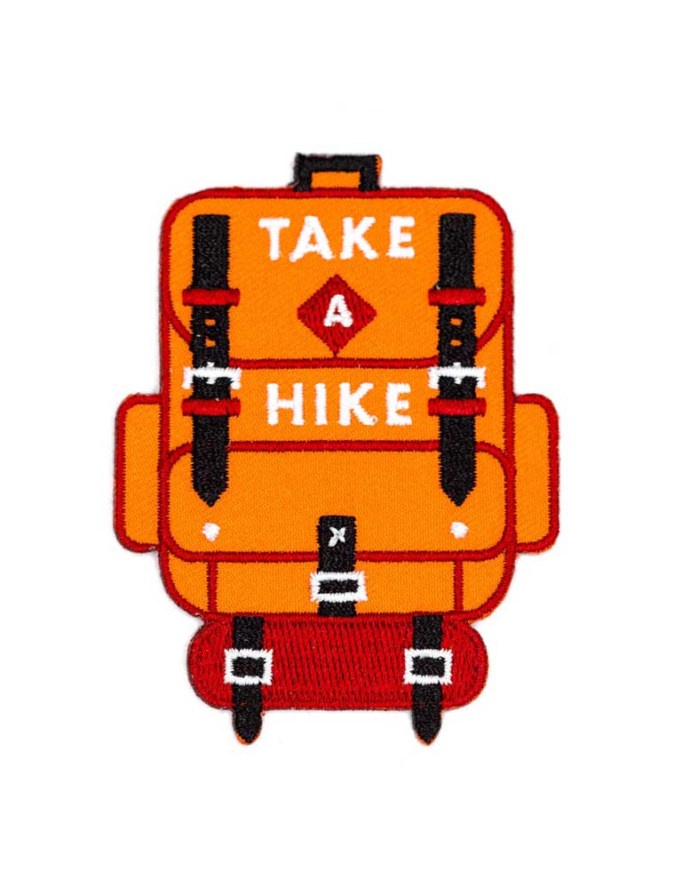 Take A Hike Embroidered Iron-On Patch