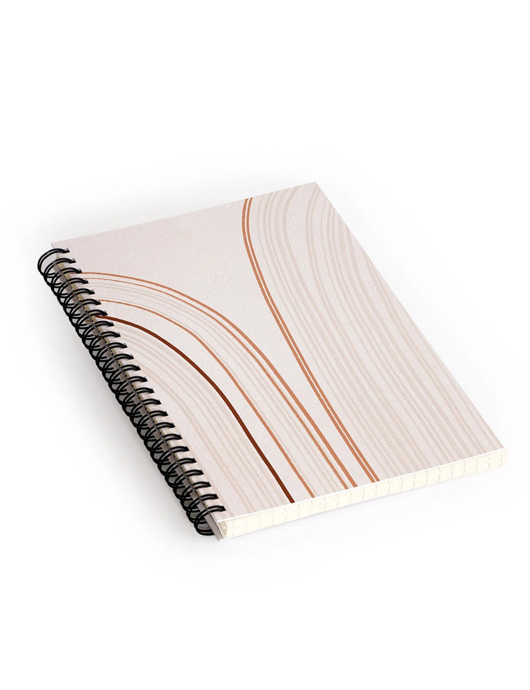Waterfall Lines Spiral Notebook