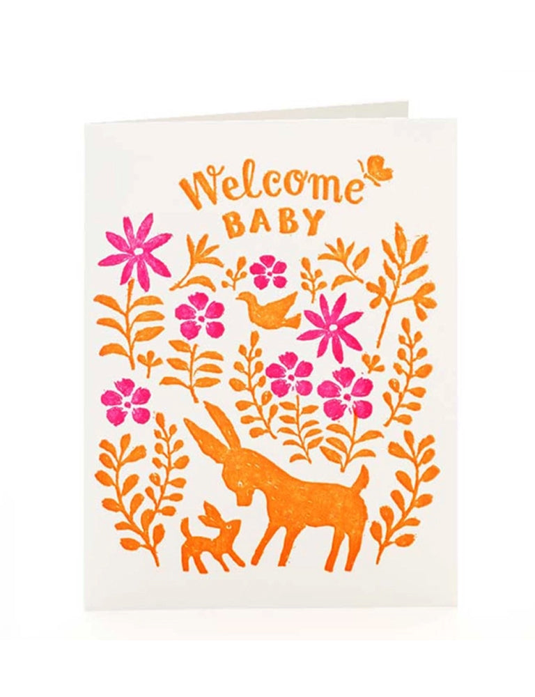 Animals Welcome Baby Card