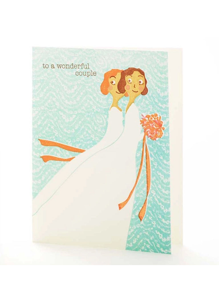 To A Wonderful Couple - Brides Card