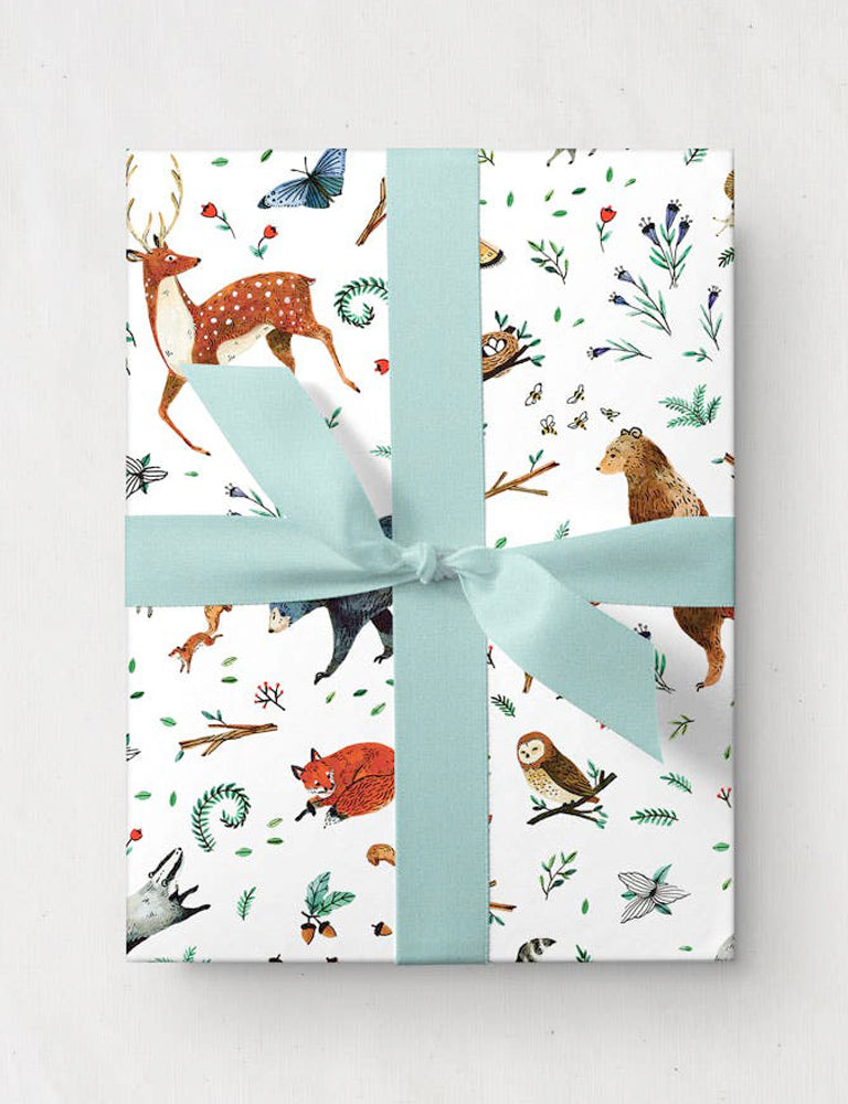 Woodland Animals Gift Wrap